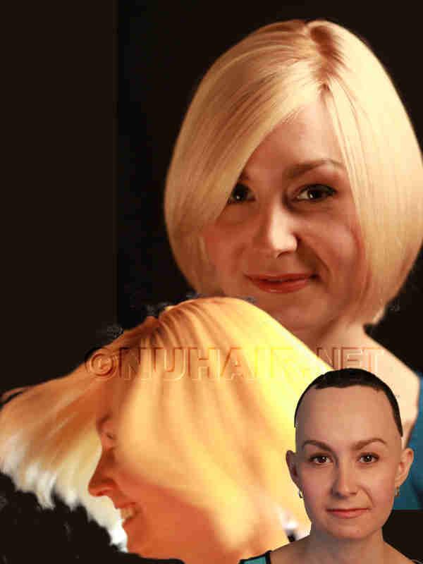 Blonde Hair Wig Human Hair Alopecia Wig DFW TX